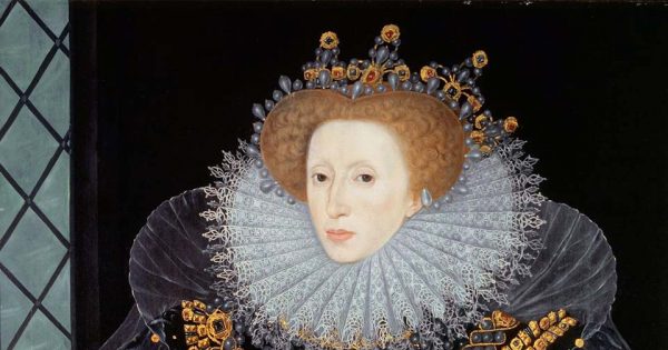 William Segar, The Ermine Portrait of Elizabeth I of England, vers 1585. Hatfield House.