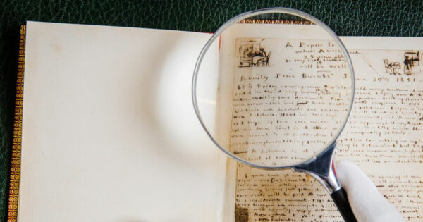 Manuscrit d'Emily Brontë. © Sotheby's.