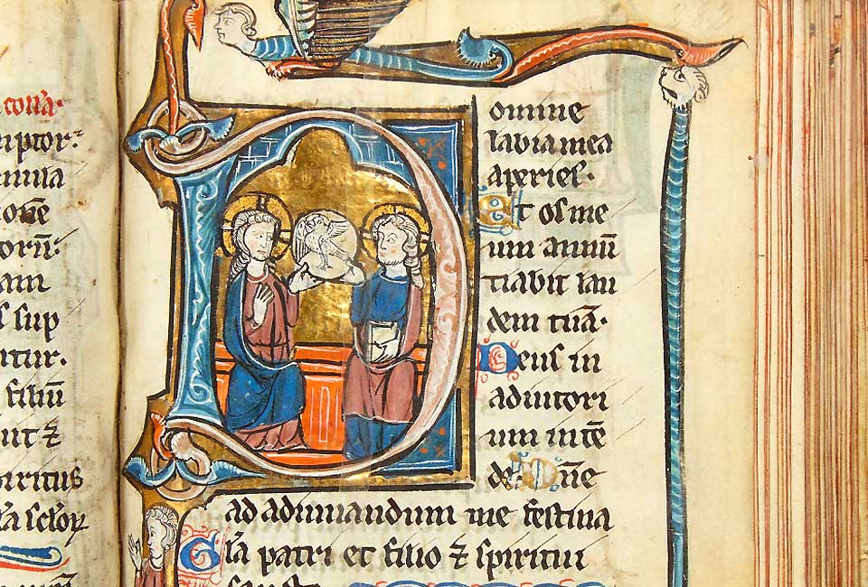 Psautier de David enluminé, Paris, vers 1250. © L'Huillier & Associés.
