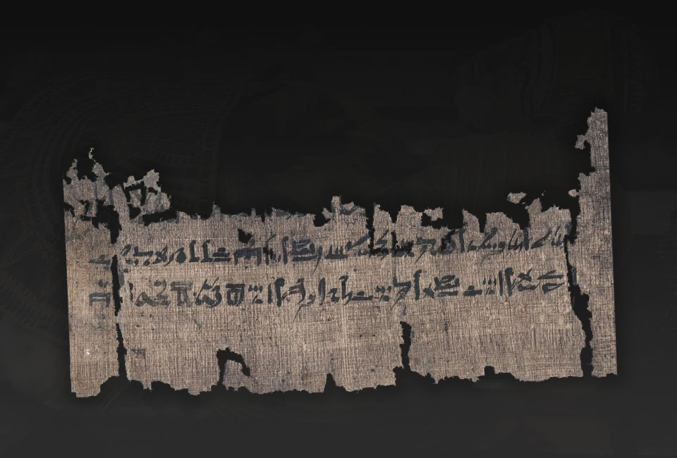 Un fragment du papyrus Carlsberg. © Université de Copenhague.